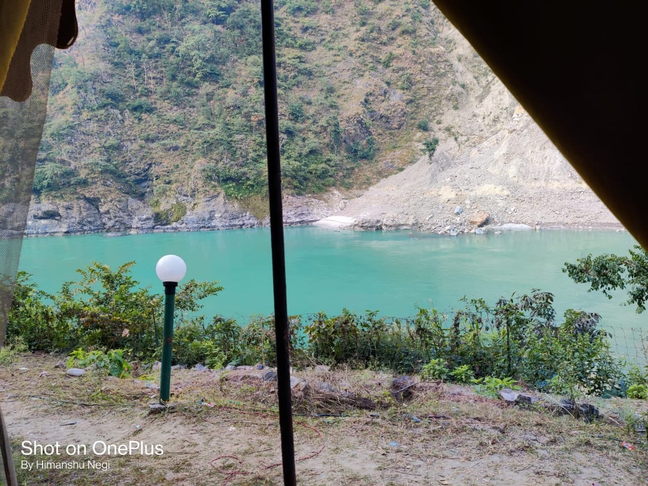 Ganga view from camp tent